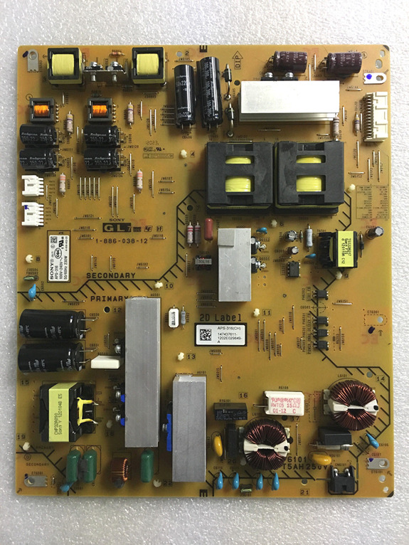 Sony KDL-55HX751 Power Supply Board 1-474-376-11 GL7 APS-316 (CH)